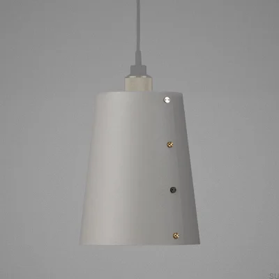 Abat-jour pour grande lampe de plafond gris acier