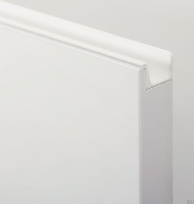 Poignée de meuble Edge Jey2 397 Aluminium Blanc Mat