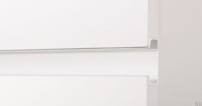 Poignée de meuble Jey2 3000 edge Aluminium Blanc Mat