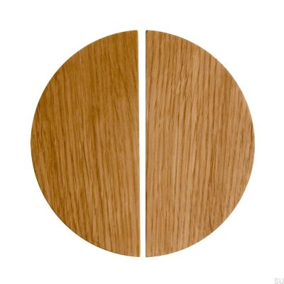 Poignée de meuble Basic Semicirculaire 43 Bois Chêne - Incolore Semi-mat