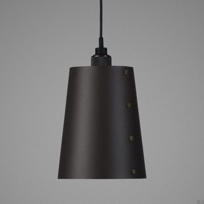 Plafonnier 1.0 à crochet L 2 m Acier graphite avec bronze brûlé