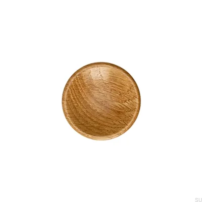 Bouton de meuble Disc 38, Bois, Chêne
