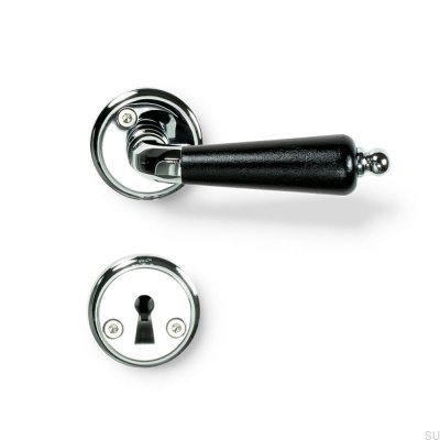 Poignée de porte Balder en chrome poli, style scandinave standard