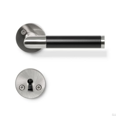 Poignée de porte Koster en chrome brossé, style scandinave standard