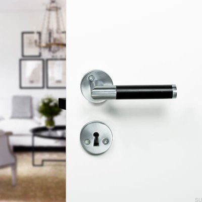 Poignée de porte Koster en chrome brossé, style scandinave standard