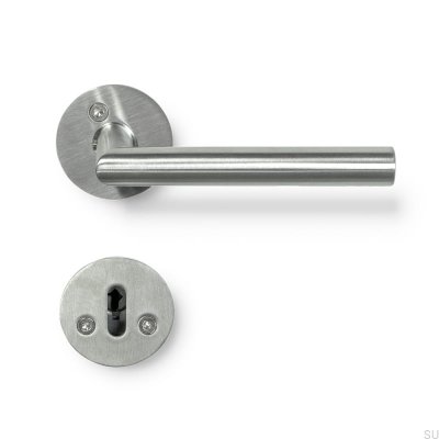 Kastrup 04 Poignée de porte standard scandinave argent brossé