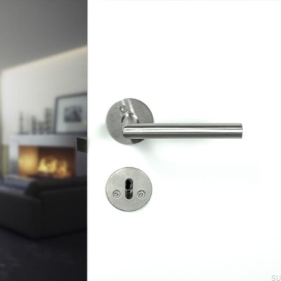Kastrup 04 Poignée de porte standard scandinave argent brossé