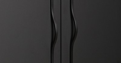 Poignée de meuble longitudinale Brave 480 Aluminium Noir
