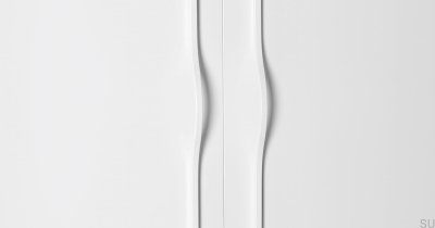 Brave 1120 Poignée de meuble en aluminium blanc
