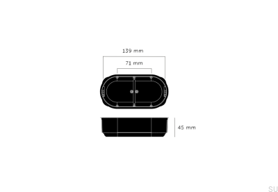 Boîte ronde en plastique 2G, norme européenne