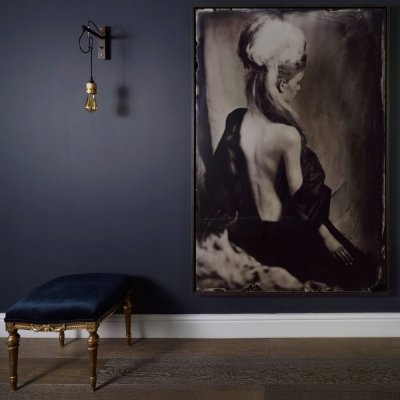 Applique murale Hooked Nude en acier graphite et bronze brûlé