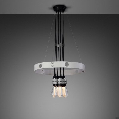 Lustre suspendu réglable Hero 3 m gris acier avec argent