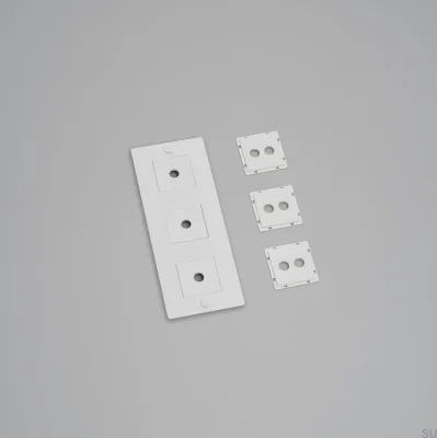 Cadre avec remplissage Plaque verticale Acier 3G Blanc Norme européenne