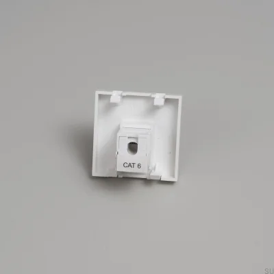 Prise modulaire RJ45 CAT6 45 mm blanche, norme européenne