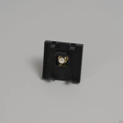 Module TV/SAT type F femelle 45 mm noir norme européenne