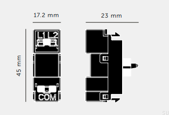 Module d'interrupteur à bascule momentané à maintien prolongé pour variation d'intensité, 250 V, 10 AX, noir, norme européenne