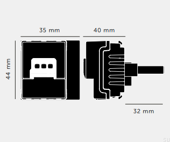 Module variateur LED 250 W multipoint rétractable noir conforme aux normes européennes