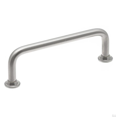 Poignée de meuble allongée 1353 96 Nickel brossé