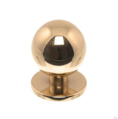 Bouton de meuble 1349 25 Laiton poli non peint