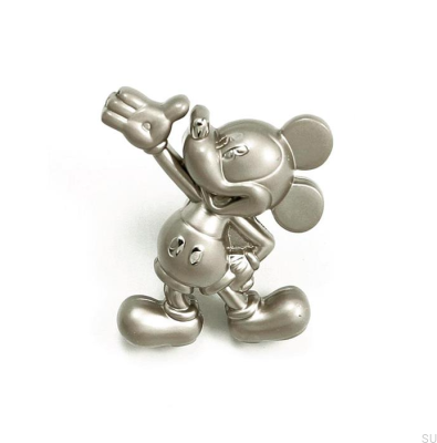 Bouton de meuble Mickey Mouse Nickel Brossé