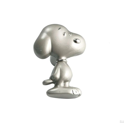 Bouton de meuble Snoopy 22x33 Nickel Brossé