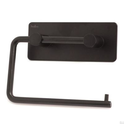 Porte-rouleau WC Angle Acier Inoxydable Noir