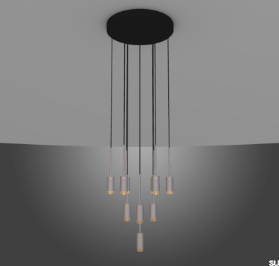 Lustre gris d'échappement classique (sélectionnable sur demande)