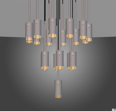 Lustre gris d'échappement classique (sélectionnable sur demande)