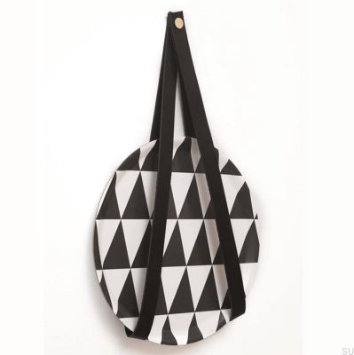 Support mural 0150L Cuir Noir avec Or