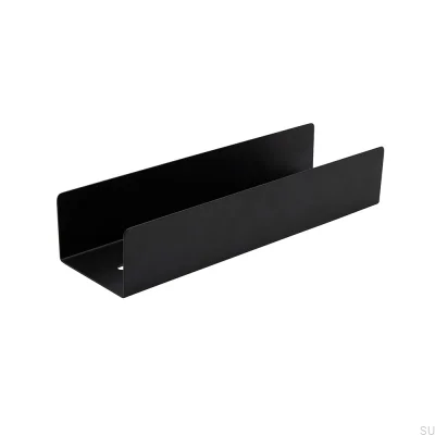 Étagère de douche de base en acier inoxydable noir mat
