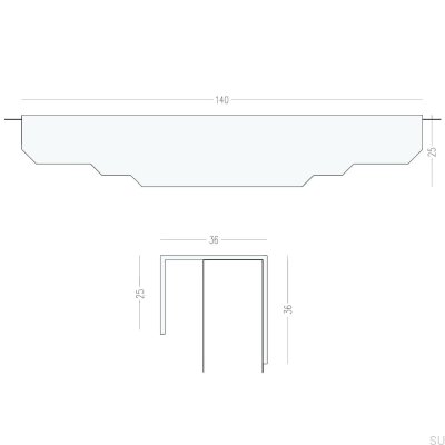 Poignée de meuble à bord noir en laiton noir Karla