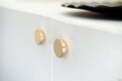 Kokeshi 3012 Bouton de meuble en laiton brossé non peint