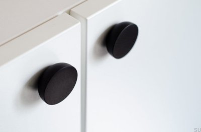 Bouton de meuble en aluminium noir Kokeshi 3012