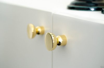 Kokeshi 3032 Bouton de meuble en laiton poli non laqué