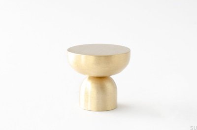 Bouton de meuble Kokeshi 3032, laiton brossé, non verni