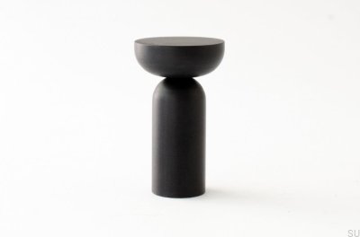 Support mural noir en aluminium Kokeshi 3052