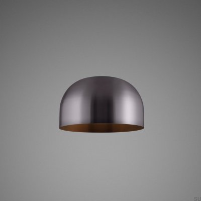 Abat-jour en métal gris anthracite, teinte moyenne