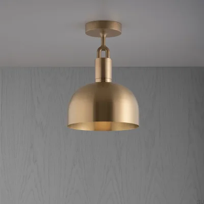 Abat-jour moyen en laiton. Couvercle de lampe.