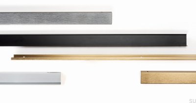 Bordure de meuble poignée de meuble Way 1056 Aluminium Blanc
