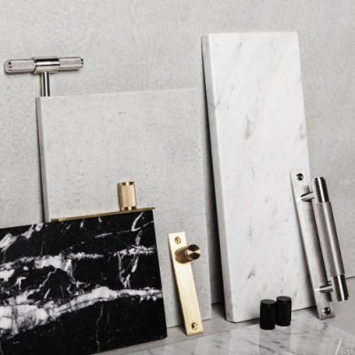 Bouton de meuble Cross 20, acier, noir (lot de 2)