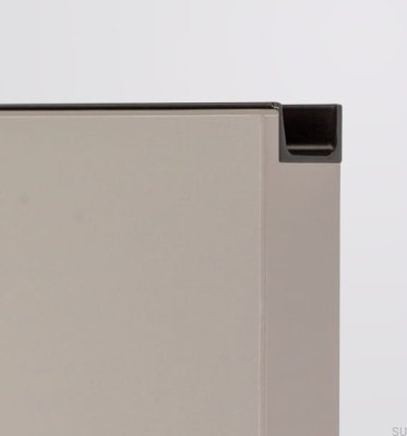 Poignée de rebord de meuble Jey2 197 Aluminium Noir