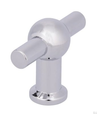 Bouton de meuble T-Bar 2011-50 Chrome poli