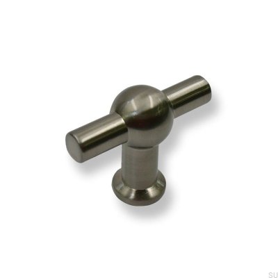 Bouton de Meuble T-Bar 2011-50 Argent Brossé