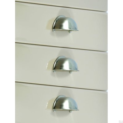 Poignée de meuble Shell 1003 Argent Brossé