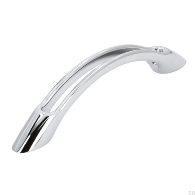 Poignée de meuble allongée 1026 Chrome Poli