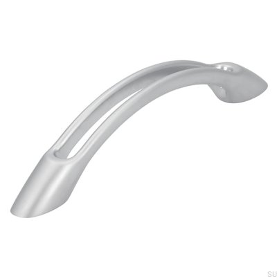 Poignée de meuble allongée 1026 Chrome Brossé