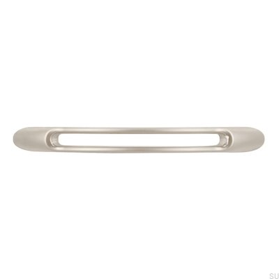 Poignée de meuble allongée 1026 Nickel Brossé