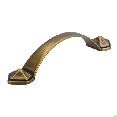 Poignée de meuble allongée 1323 96 Bronze antique