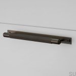 Metalowy Smoked brąz uchwyt Pull bar z podkładką na meblu