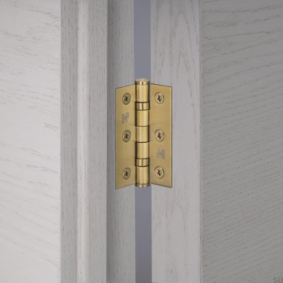 Charnières de porte Hinge 76 x 51 x 2 mm Acier doré (Lot de 2)